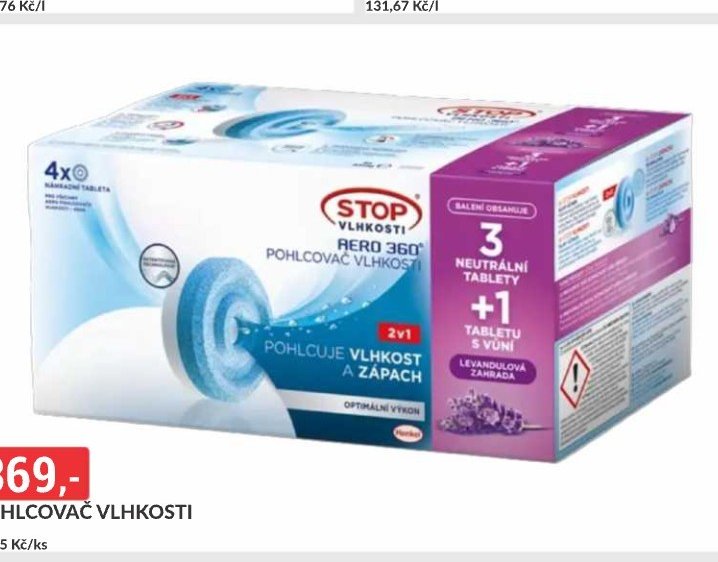 POHLCOVAČ VLHKOSTI 3+1