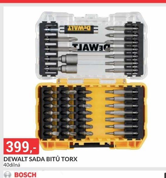 DEWALT SADA BITŮ TORX 40dílná