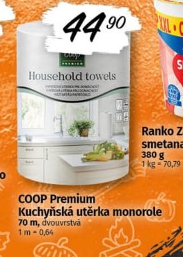 COOP Premium Kuchyňská utěrka monorole