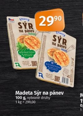 Madeta Sýr na pánev