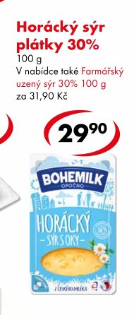 Horácký sýr plátky 30%