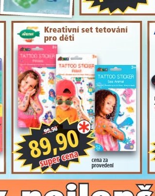 Kreativní set tetování pro děti