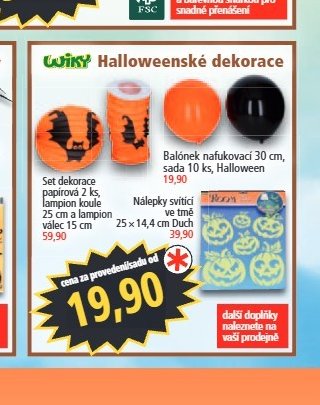 Halloweenské dekorace
