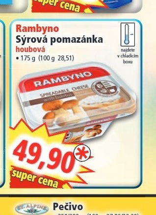 Rambyno Sýrová pomazánka houbová