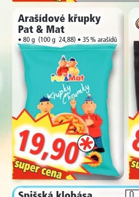 Arašídové křupky Pat & Mat