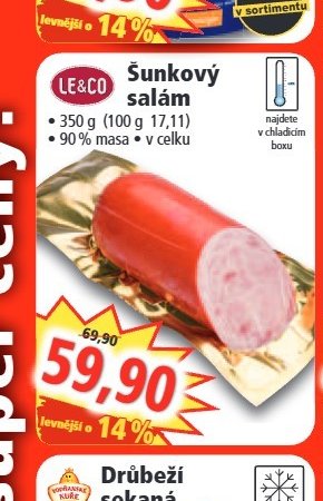 LE&CO Šunkový salám