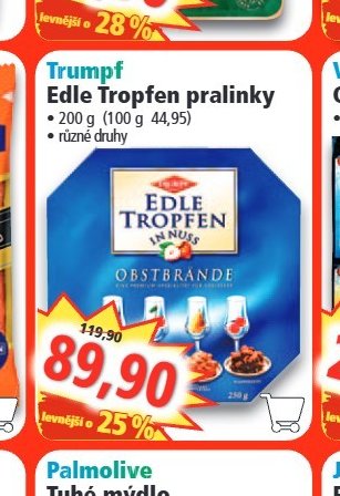 Trumpf Edle Tropfen pralinky