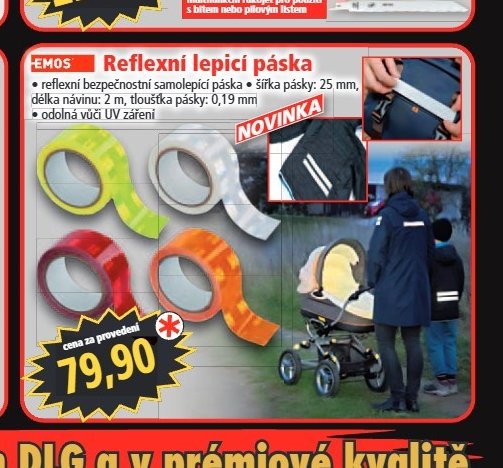 Reflexní lepicí páska
