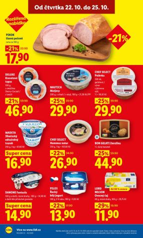 aktuální leták Lidl 22.10.2026-25.10.2026