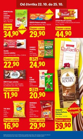 aktuální leták Lidl 22.10.2026-25.10.2026