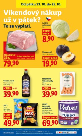 aktuální leták Lidl 22.10.2026-25.10.2026