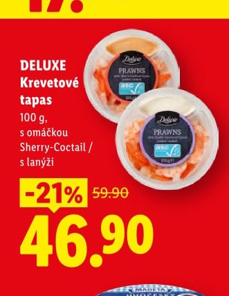 DELUXE Krevetové tapas