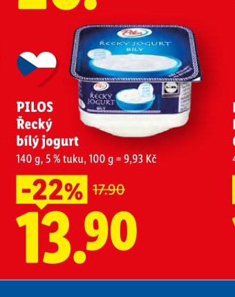 PILOS Řecký bílý jogurt