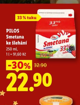 PILOS Smetana ke šlehání