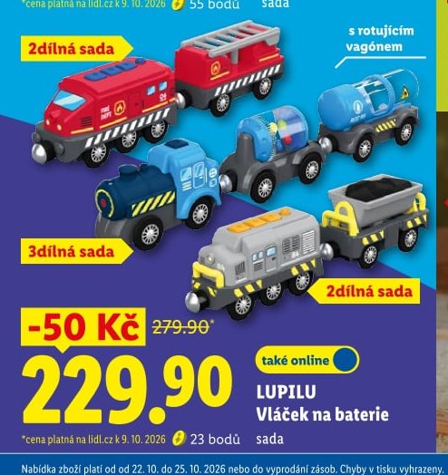 LUPILU Vláček na baterie
