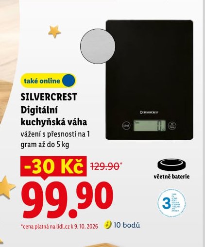 SILVERCREST Digitální kuchyňská váha