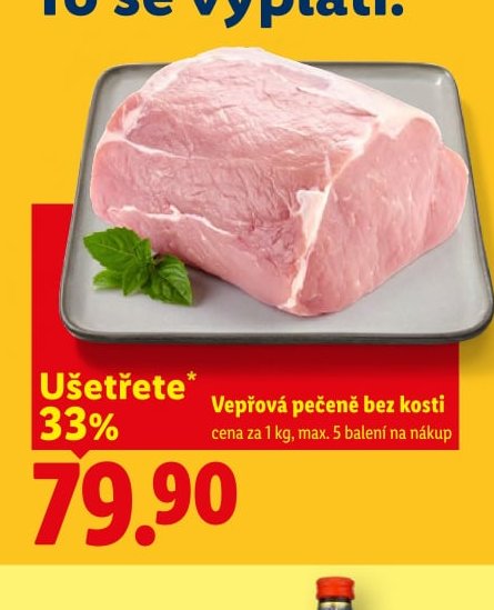 Vepřová pečeně bez kosti