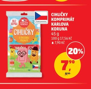 CIHLIČKY KOMPRIMÁT KARLOVA KORUNA