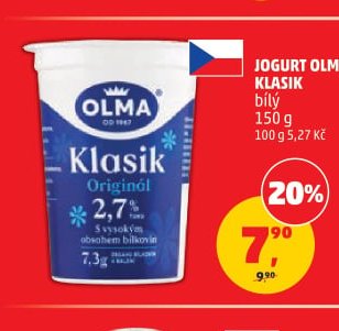 Jogurt Olma Klasik bílý
