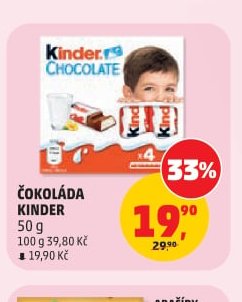 ČOKOLÁDA KINDER 50 g