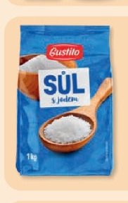 Sůl kamenná s jódem Gustito