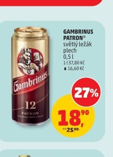 Gambrinus Patron 0,5 l