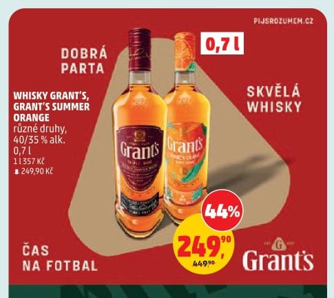 Whisky Grant's, Grant's Summer Orange 0,7 l