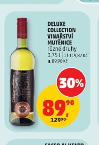 Deluxe Collection Vinařství Mutěnice, různé druhy