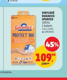 Vinylové rukavice Spontex