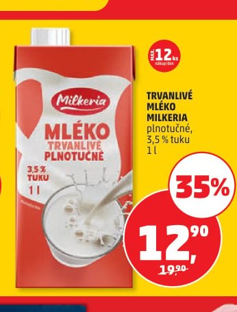 Trvanlivé mléko Milkeria