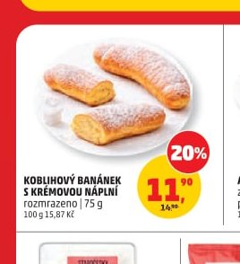 KOBLÍHOVÝ BANÁNEK S KRÉMOVOU NÁPLNÍ