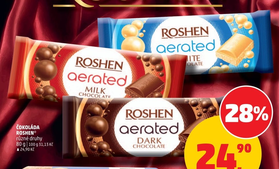 Čokoláda Roshen aerated