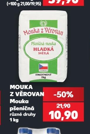 MOUKA Z VĚROVAN Mouka pšeničná 1 kg