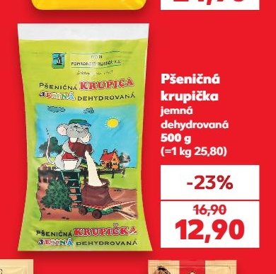 Pšeničná krupička jemná dehydrovaná