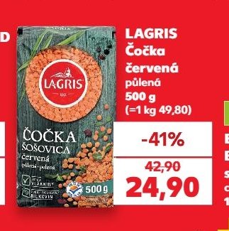 LAGRIS Čočka červená půlená