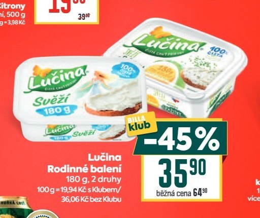 Lučina Rodinné balení 180 g