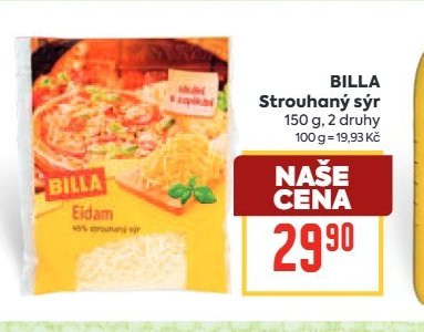 BILLA Strouhaný sýr