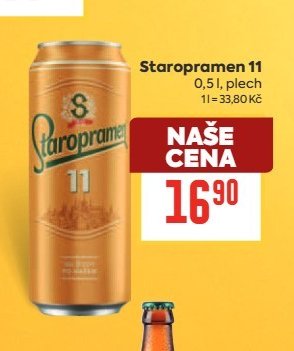 Staropramen 11 0,5 l, plech
