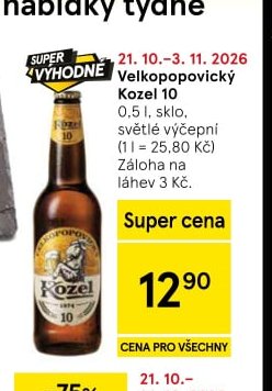 Velkopopovický Kozel 10 0,5 l