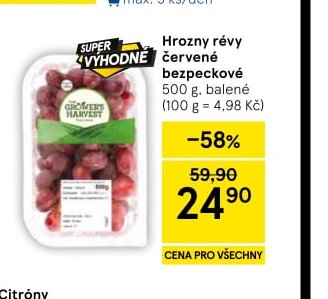 Hrozny révy červené bezpeckové 500 g
