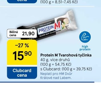 Protein M Tvarohová tyčinka