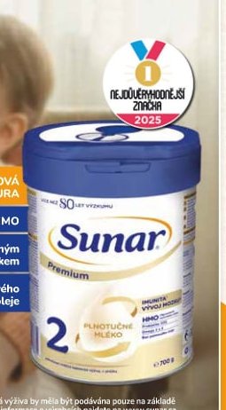 Sunar Premium Mléko 700 g