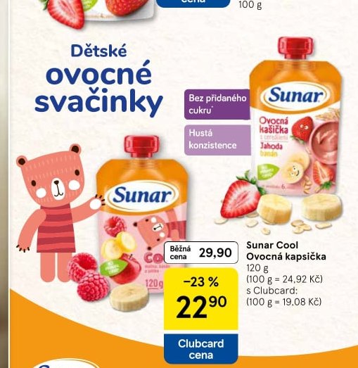 Sunar Cool Ovocná kapsička 120 g