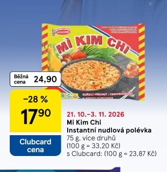 Mi Kim Chi Instantní nudlová polévka