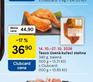 Tesco Uzená kuřecí stehna