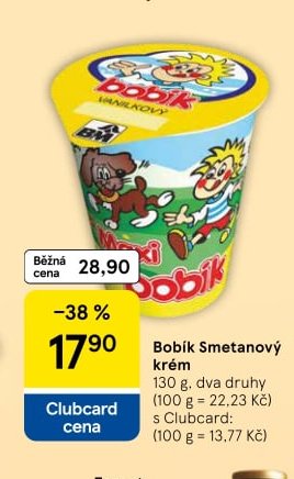 Bobík Smetanový krém
