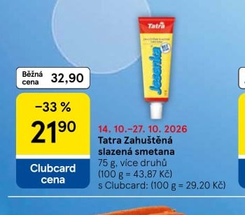 Tatra Zahuštěná slazená smetana 75 g