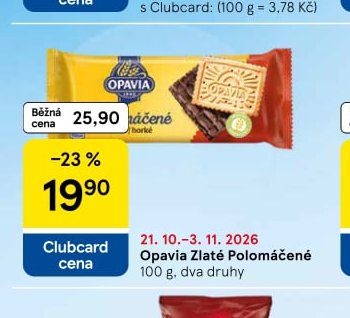 Opavia Zlaté Polomáčené 100 g