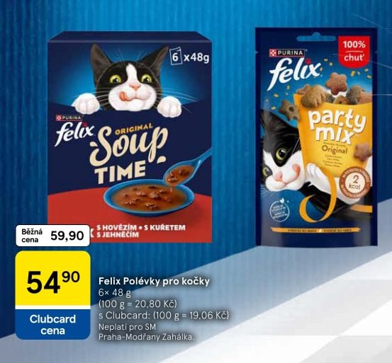 Felix Polévky pro kočky 6x48g