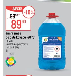 Zimní směs do ostřikovačů -20 °C